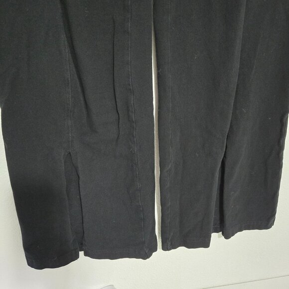 Aritzia TNA Atmosphere Split Hem Flared Pants in Black - Size medium - Picture 3 of 10